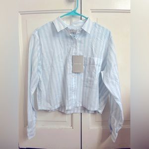 Everlane The Silky Cotton Way Short Shirt